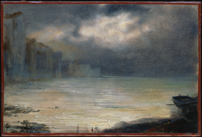 D’une rive, l’autre : Etude de mer - souvenir du bourg d'Ault, 1892 Léon Cogniet - Musée des beaux-arts d'Orléans Huile sur toile, 23x34 cm © François Lauginie